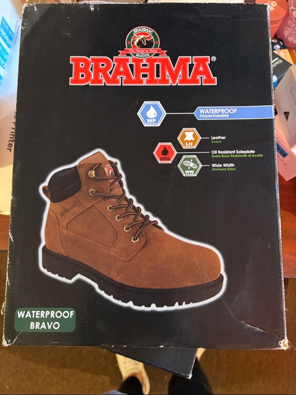 Brahma Men’s Waterproof Bravo Work Boot - Tan Brown